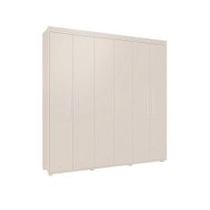Guarda Roupa 6 Portas 2 Gavetas Milão Branco Camas Fênix