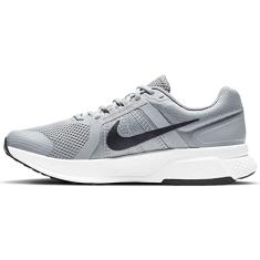 Nike Tênis de corrida masculino Stroke, Partícula cinza, preto, branco, 10