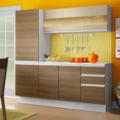 Cozinha Compacta 100% Mdf Madesa Smart 170 Cm Com Armário, Balcão E Ta