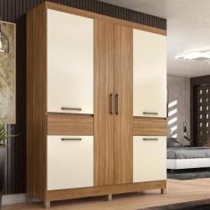 Guarda Roupa Casal 6 Portas 2 Gavetas Mauá Demobile