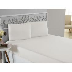 Jogo de Lençol Cama de Viúva 1,28m x1,88m 3pç Algodão Palha - Nathalia