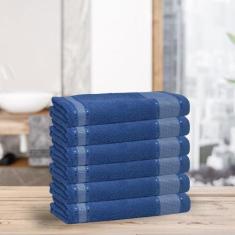 Kit 6 Toalhas de Banho Gigante 0.75 x 1.45 mts 100% Algodão - Casa Lin