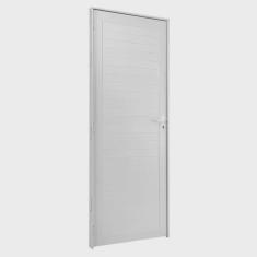 Porta de Aluminio Lambril 210 Cm X 70 Cm Branco