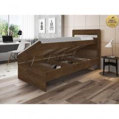 Cama Solteiro Malbec Off White Com Colchão