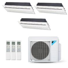 Ar-Condicionado Multi Split Inverter Daikin 28.000 BTUs (3x Evap Cassete 1 Via 12.000) Quente/Frio 220V