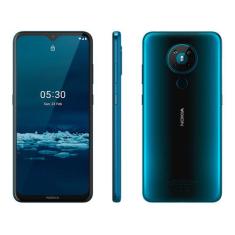 Smartphone Nokia 5.3 128GB Verde 4G Octa-Core 4GB RAM 6,55 Câm. Quádru