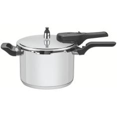Panela De Pressão Tramontina Brava Em Aço Inox Com Fundo Triplo 22 Cm 