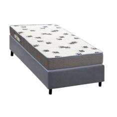 Cama Box Solteiro: Colchão Espuma D33 Ortobom Light + Base CRC Suede G