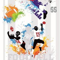 Papel De Parede Adesivo Lavável Quarterback 12m