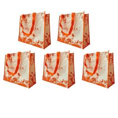 Bolsa Ecologica Ecobag Kit 5 Uni Sacola De Ombro Mercado Compras Retornavel Dobravel