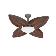 Ventilador Teto Bronze Winds Turbo 4 Pás Imbuia Ventax 110V