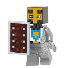 Boneco Minifigure Blocos De Montar Player Silver Minecraft