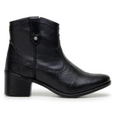 Bota Coturno Feminina Cano Curto-Feminino