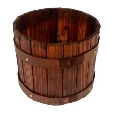 Balde vaso cachepot de plantas madeira de casajardim decor