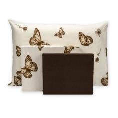 Jogo De Lençol Solteirão 3 Pçs C Elástico Estampado Percal 180 Fios - 