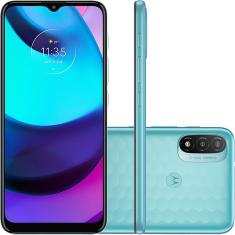 Smartphone Motorola Moto E20 32GB 4G Wi-Fi Tela 6.5'' Dual Chip 2GB RAM Câmera Dupla + Selfie 5MP - Azul