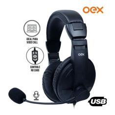 Fone Headset Usb Ajustável Microfone Call Pro Oex Hs102 48.5963