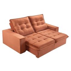 Sofá Retrátil E Reclinável 2 Lugares 250cm M166 Terracota