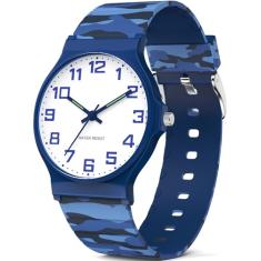 TENOCK Relógio analógico infantil para meninos e meninas, à prova d'água 30 m, relógio esportivo para meninos, fácil de ler, com mostrador fino, pulseira macia, para crianças de 5 a 15 anos, ótimos