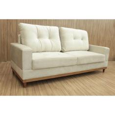 Sofá 3 Lugares Living 2,15 m Bege 501 Milena