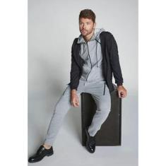 Jaqueta Moletom Lado Avesso Termocolante Cinza Tam. G-Masculino