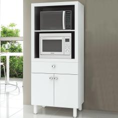 Armário De Cozinha Para Forno 2 Portas 1 Gaveta Bl3305 Branco - Tecno Mobili
