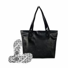 Bolsa Chinelo Feminino Arabesco Preto Magicc Bolsas