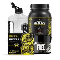 Kit Whey Protein  Concentrado + Kimera thermo + Creatina Fuel 150g + Galão 1,5l-Unissex