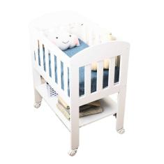 Mini Berço Portátil Com Colchão e Rodinha Carolina Baby