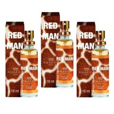 Kit 3 Perfume Red Men Masculino Amakha Paris Bolso Bolsa