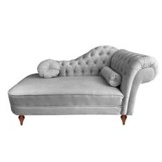 Recamier Divã Chaise Sofá Decorativo 1,6m Roma Sala de Estar - Mance D