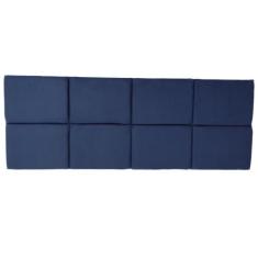 Cabeceira Cama Box Casal Modulos Adesivo Viena - Viena Designer, Azul