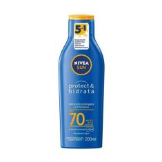 Protetor Solar Nivea Sun Protect & Hidrata FPS70 200ml, 200ml