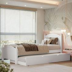 Cama Solteiro Woodstore De Madeira Com Cama Auxiliar