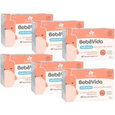 6UN Bebe Vida Sabonete Vegetal Dermoprotetor 90g Davene