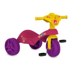 Triciclo Infantil Bandeirante Tico-Tico Club de Pedal Suporta até 19 Kg - Rosa