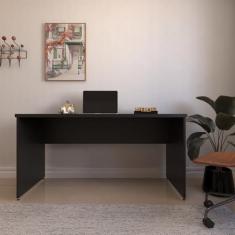Mesa de Escritório Natus 40mm 150 Bramov Móveis Preto