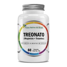 Magnésio L Treonato Puro Concentrado 60 Cápsulas 600mg Flora Nativa do
