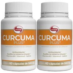 Kit 2X Curcuma Plus - 60 Cápsulas Softgel - Vitafor-Masculino