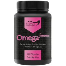 Omega Femme - Prímula, Borragem, Linhaça Vitamina E 120 Caps