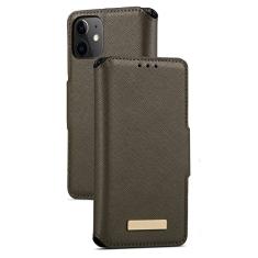 GSYH Capa flip para iPhone 13 Mini/13/13 Pro/13 Pro Max, capa carteira de couro legítimo slots para cartão Kickstand TPU à prova de choque capa protetora magnética fólio capa, verde, 13pro 15,1 cm