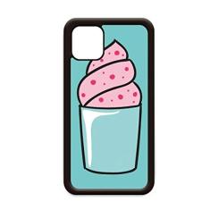 Capa rosa doce sorvete para iPhone 12 Pro Max para Apple Mini Mobile Case
