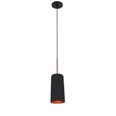 Pendente Alumínio Buquê 12CM Diâmetro Ref.454 Preto C/ Ouro - Itamonte Itamonte