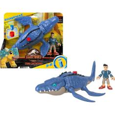 Boneca | Dinossauro Mosassauro Cretáceo & Kenji Fisher-Price Imaginext Jurassic World Camp
