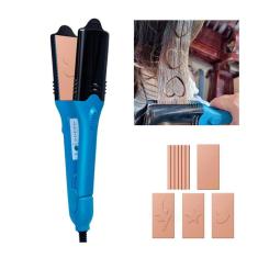 Prancha Alisadora Ceramica Impressao 3D Cabelo Penteado Desenho Estrela Coraçao Raio Frisagem