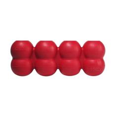 KONG Goodie Ribbon – Brinquedo de borracha natural para cães – com quatro pinças de guloseimas para enriquecimento – Brinquedo para mastigar em forma de osso – para cães grandes