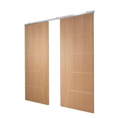 Porta Dupla De Correr P/ Verniz Frisada F10 - 210x140