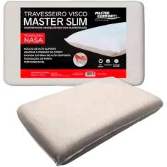 Travesseiro Visco Master Slim Conforto Maciez Visco Elástico