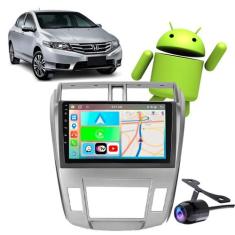 Kit Central Multimidia Android Auto Honda City 2009 2010 2011 2012 201
