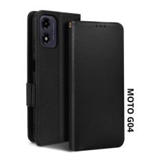 Capa Carteira + Pelicula Privacidade Hidrogel Para Moto G04 - Db